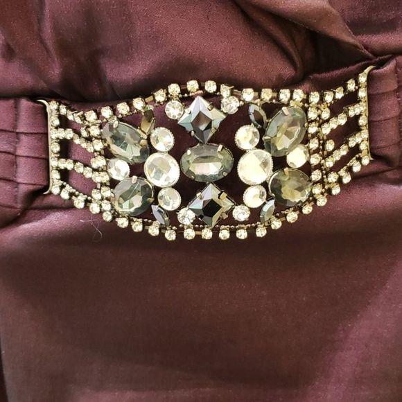 NWOT 💜🖤 R&M Richard's Purple  Evening Top/ Blouse - Picture 5 of 9